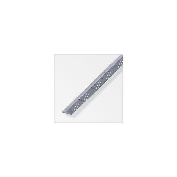 Cornière égale grain de riz aluminium brut 23.5mmx1m