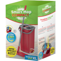 Balai LISERE VERT Passat smart mop avec 4 recharges lingettes