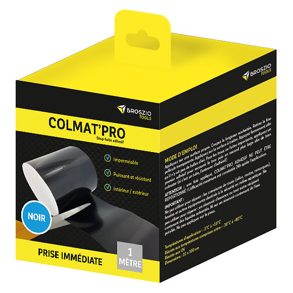 Adhesif noir colmat'pro 1 m