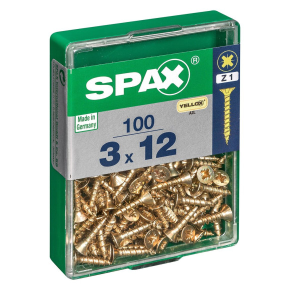 SPAX TF PZ 3x12 A2L 100 PC