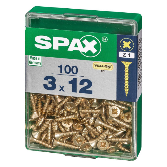 SPAX TF PZ 3x12 A2L 100 PC