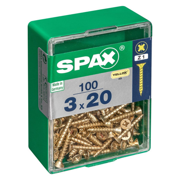 SPAX TF PZ 3x20 A2L 100 PC