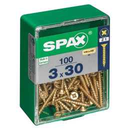 SPAX TF PZ 3x30 YELLOX 100 PC