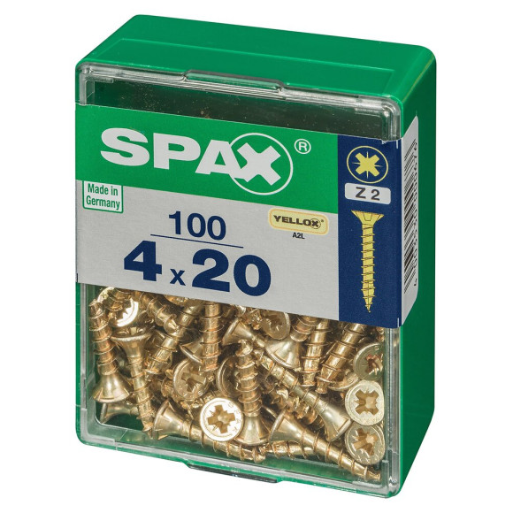 SPAX TF PZ 4x20 YELLOX 100 PC