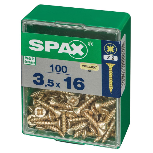 SPAX TF PZ 3.5x16 YELLOX 100 PC