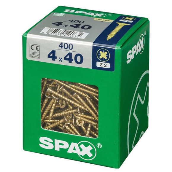 SPAX TF PZ 4x40 YELLOX 400 PC