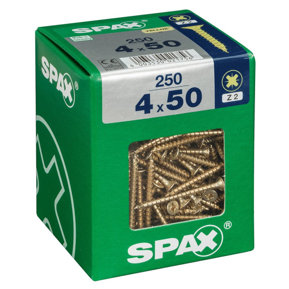 SPAX TF PZ 4x50 YELLOX 250 PC