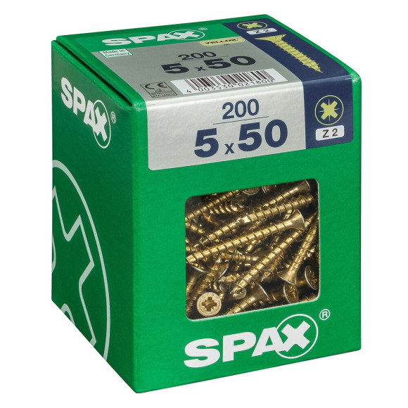 SPAX TF PZ 5x50 YELLOX 200 PC