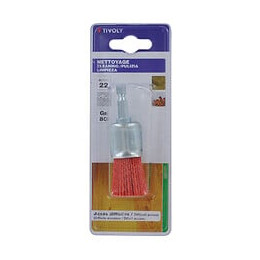 Brosse pinceau fil nylon rouge D22mm