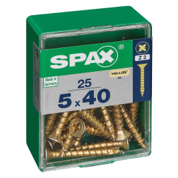 SPAX TF PZ 5x40 YELLOX 25 PC