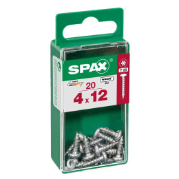 Lot De 20 Vis Acier Tête Ronde Pozidriv Spax Diam.4 Mm X L.12 Mm