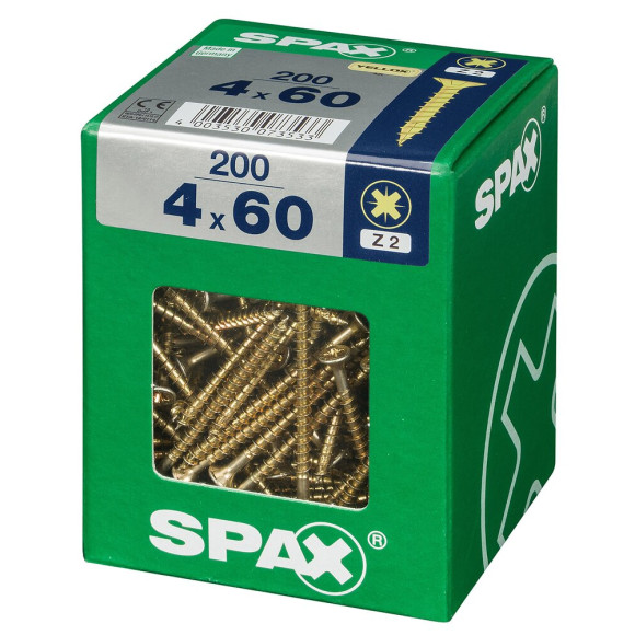 SPAX TF PZ 4x60 YELLOX 200 PC