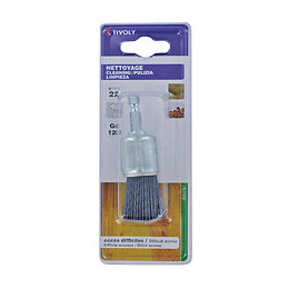 Brosse pinceau fil nylon bleu D22mm