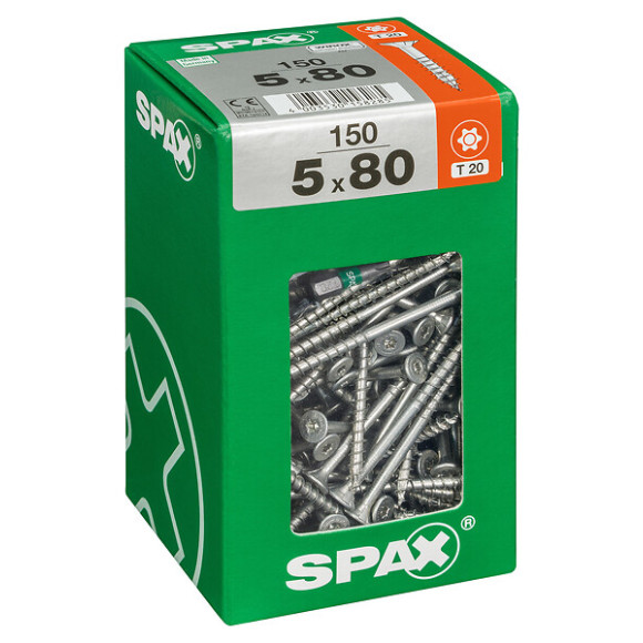 SPAX TF TX 5x80 WIROX 150 PC