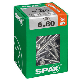 SPAX TF TX 6x80 WIROX 100 PC