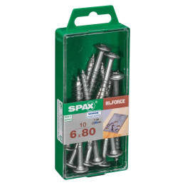 Lot De 10 Vis Acier Tête Fraisée Bombée Torx Spax Diam.6 Mm X L.80 Mm