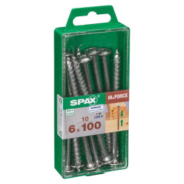 Lot De 10 Vis Acier Tête Fraisée Bombée Torx Spax Diam.6 Mm X L.100 Mm