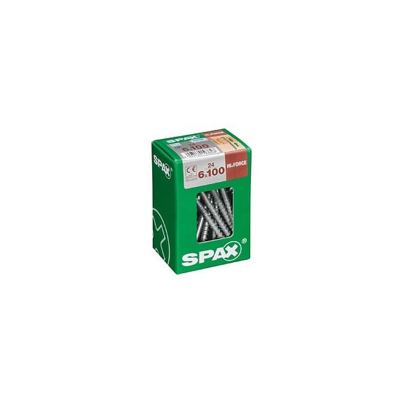 Lot De 24 Vis Acier Tête Fraisée Bombée Torx Spax Diam.6 Mm X L.100 Mm