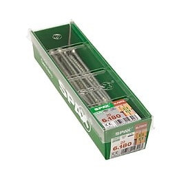 Lot De 20 Vis Acier Tête Fraisée Bombée Torx Spax Diam.6 Mm X L.180 Mm