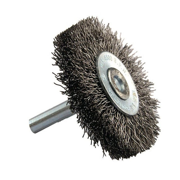 Brosse circulaire fil acier ondulé D50