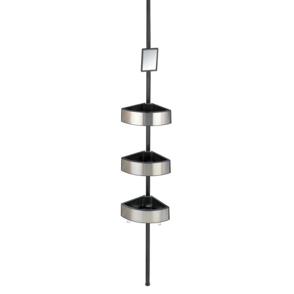 Etagere de douche telescopique Big black - Inox