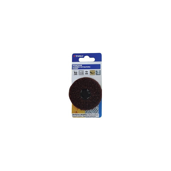 Roue mousse abrasive diamètre 60mm pour perceuse