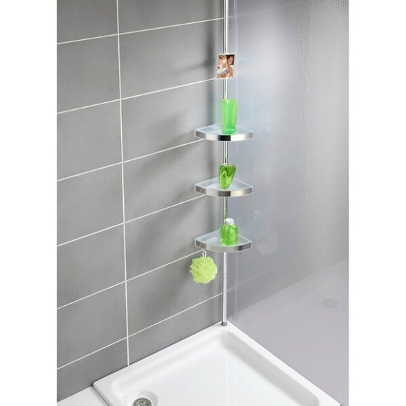 Etagère d'angle de douche télescopique