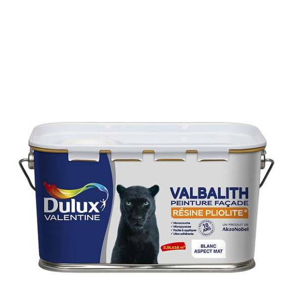 Peinture façade Valbalith - Blanc - Mat - 25L