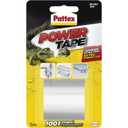 Adhésif power tape blanc 5m