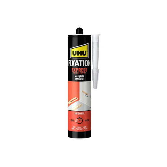 Mastic de fixation Express UHU blanc cartouche - 370g - 37725