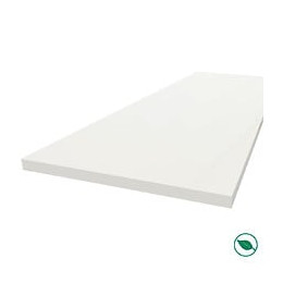 Plan de travail stratifié HPL blanc 3000 x 650 x 38 mm FSC