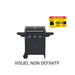 Barbecue gaz compact 3 plus 2 en 1 + Plancha offerte