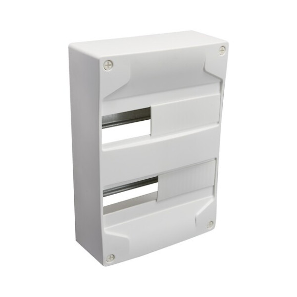 Coffret Modulaire Vide DEBFLEX 2 Rangées 26 Modules Blanc