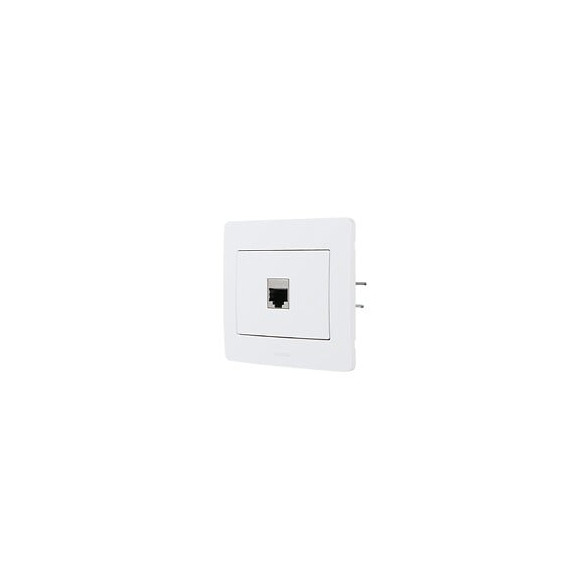 Prise RJ45 DEBFLEX Diam2 à  encastrer blanc