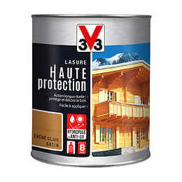 Lasure bois Haute protection Satin Chêne clair Pot 1l