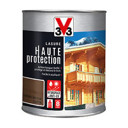 Lasure bois Haute protection Satin Chêne moyen Pot 1l