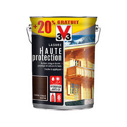 Lasure bois à  haute protection - Chene fonce - 6L