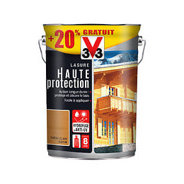 Lasure bois à  haute protection - Chene clair - 6L