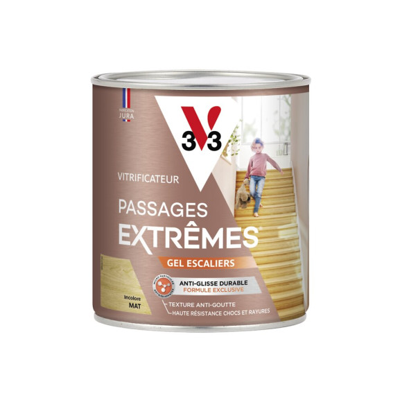 Vitrificateur passages extrêmes gel escaliers incolore mat 0.75 L