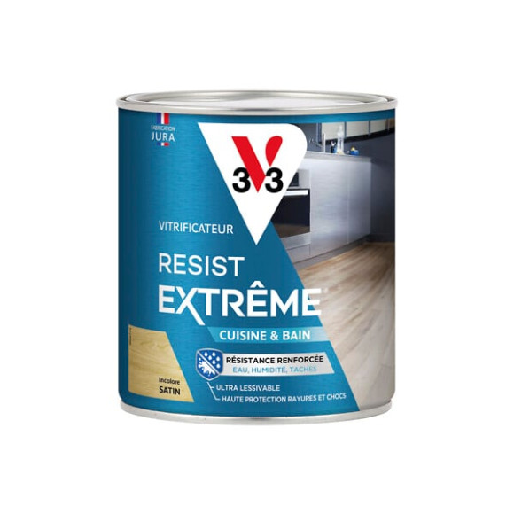 Vitrificateur resist extrême Cuisine et Bain incolore satin 0.75 L