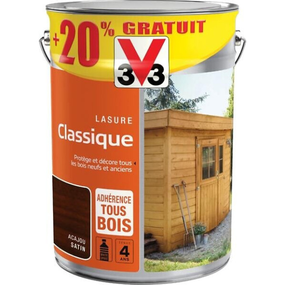 Lasure classique -  Acajou - 6L