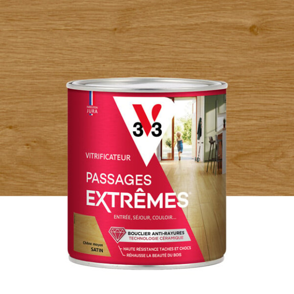 Vitrificateur Passages Extrêmes Satin Chêne moyen 0.75l