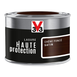 Lasure haute protection ton bois chêne fonce satin 125 ML