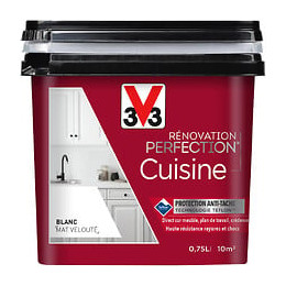 Peinture rénovation Cuisine mat blanc 0.75L