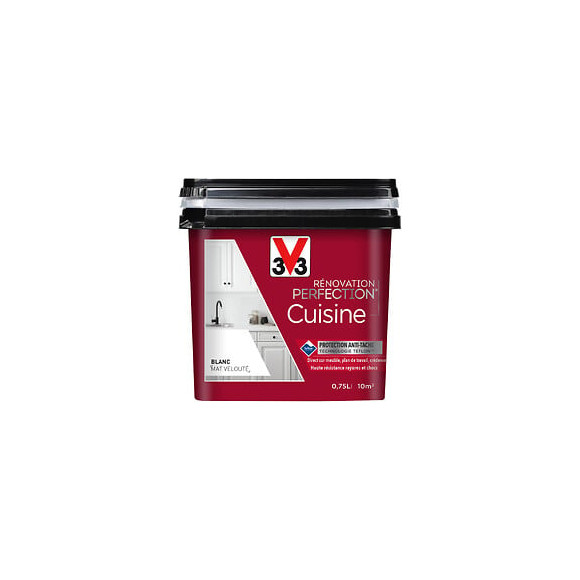 Peinture rénovation Cuisine mat blanc 0.75L