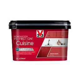 Peinture renovation Cuisine satin rouge 2L