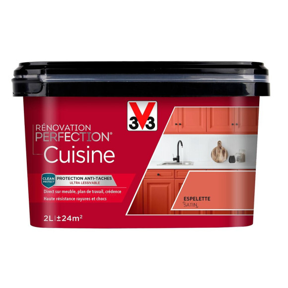 Peinture renovation Cuisine satin espelette 2L