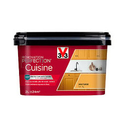 Peinture renovation Cuisine satin moutarde 2L