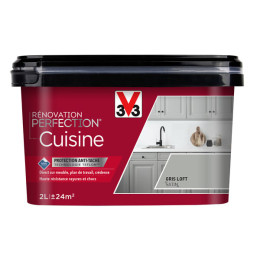 Peinture renovation Cuisine satin gris loft 2L