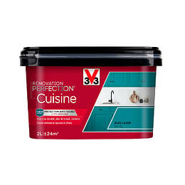 Peinture renovation Cuisine satin bleu lagon 2L